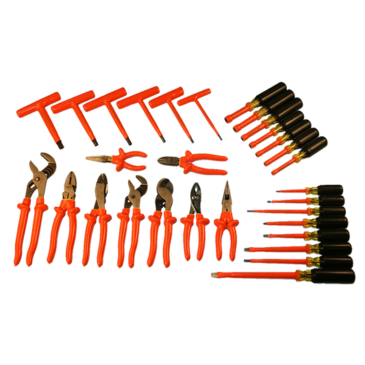 Maletín de herramientas aislada de 30 piezas para electricista SKU ITS-30B
